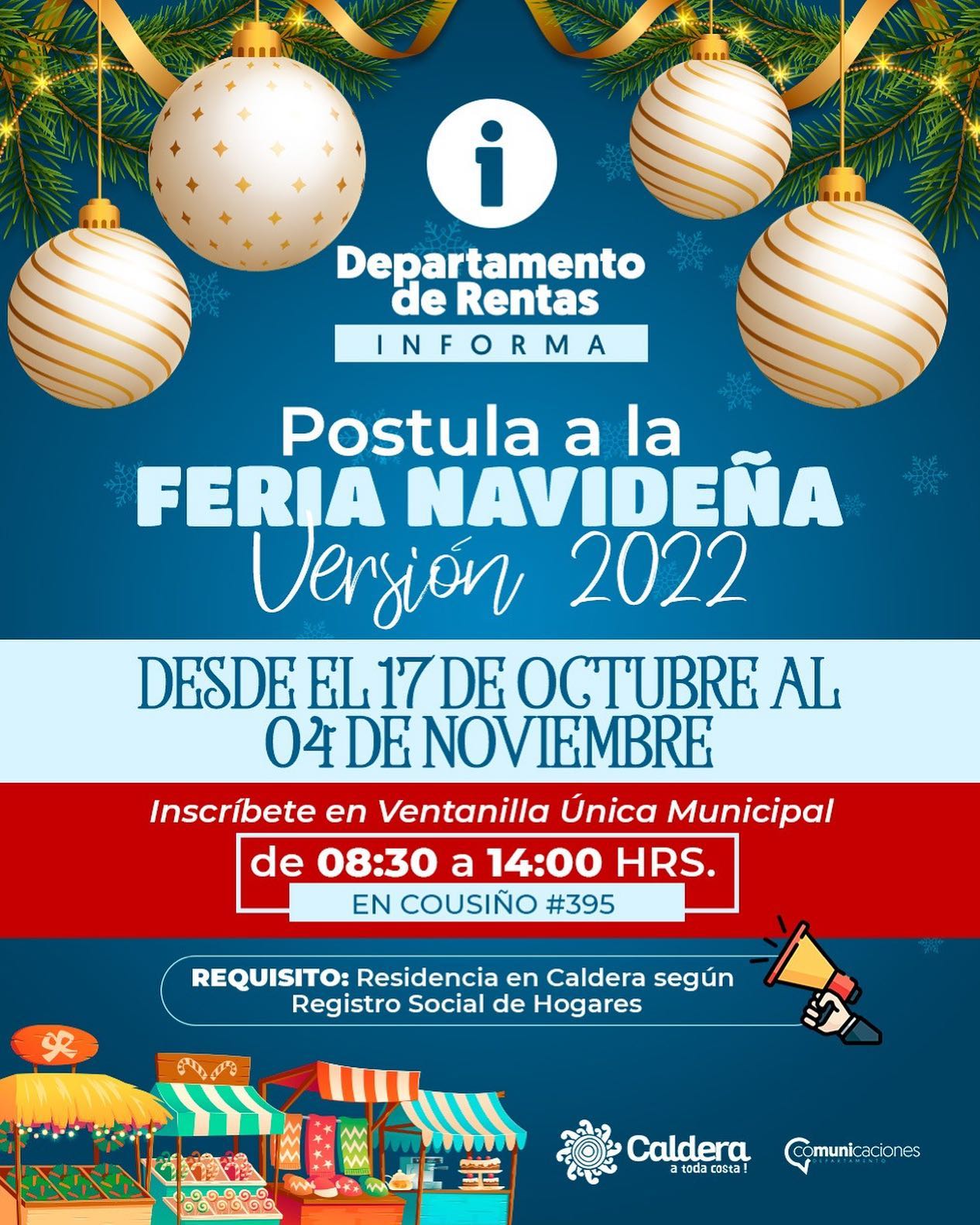 POSTULA A LA FERIA NAVIDEÑA – Radio Caliente Caldera